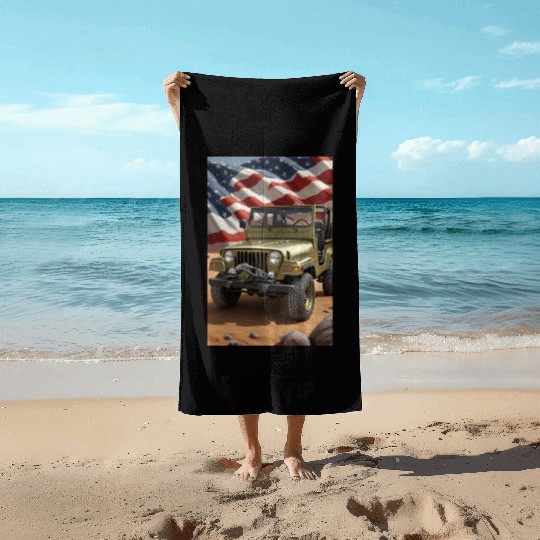 Jeep US Beach Towels