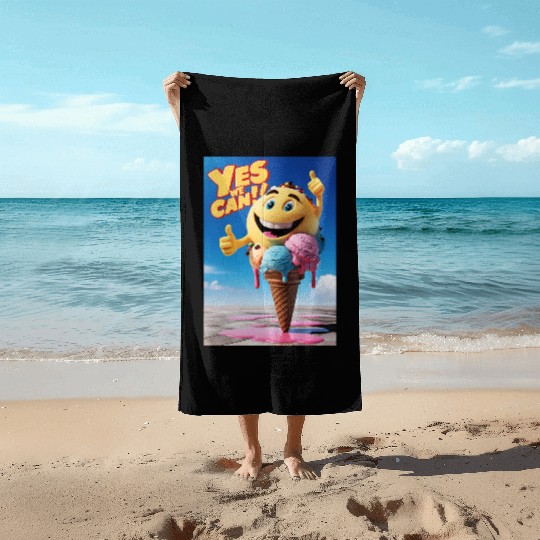 Ice Cream, Gift For Ice Cream Lovers Beach Towels