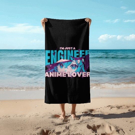 Engineer Anime Lover Beach Towels gift