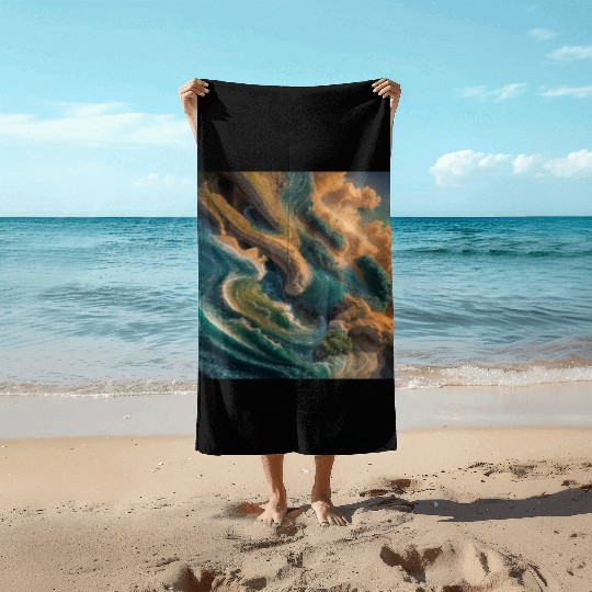 Nature-Inspired Aesthetic: Colors of Earth & Sky Beach Towels