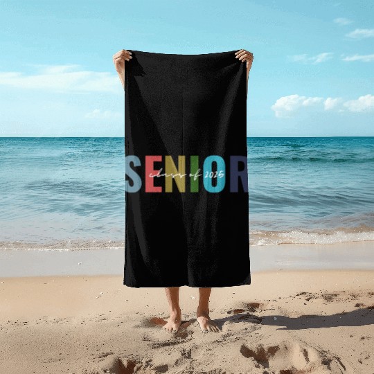 Class of 2025 senior graduation back to school Beach Towels