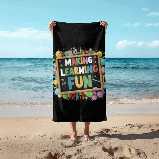 back to school Beach Towels design for boy and girls