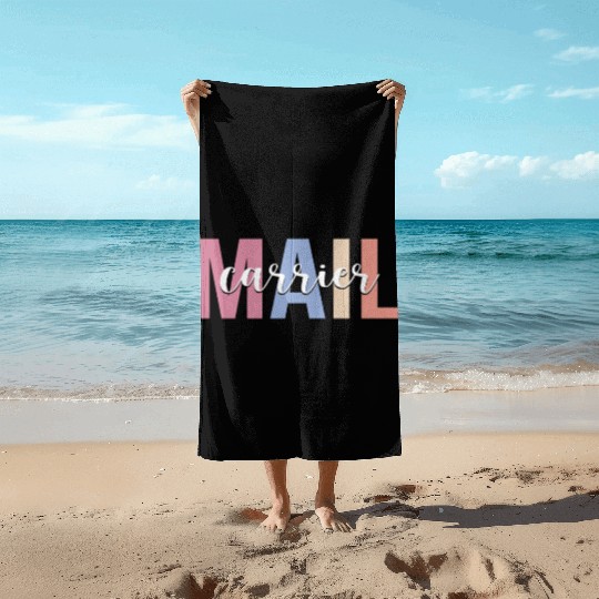 Mail Carrier Postal Worker Mailman Beach Towels
