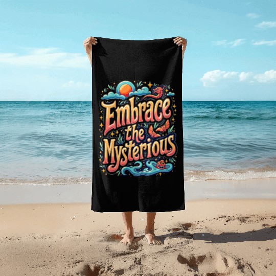 Embrace the Mysterious Adventure Artwork Beach Towels