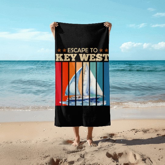 Florida ESCAPE TO KEY-WEST Sailing Outfit Beach Towels