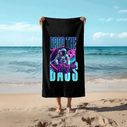 EDM Festival Drop The Bass Beach Towels