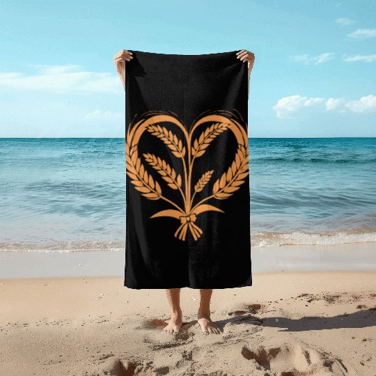 Wheat Cereal Grain Food Lover Funny Design Beach Towels