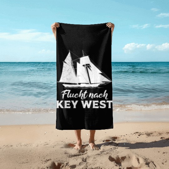 Florida ESCAPE TO KEY-WEST Sailing Florida Beach Towels