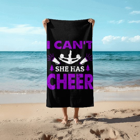 I Can't Cheer Mom Cheerleading Mommy Mother's Day Beach Towels