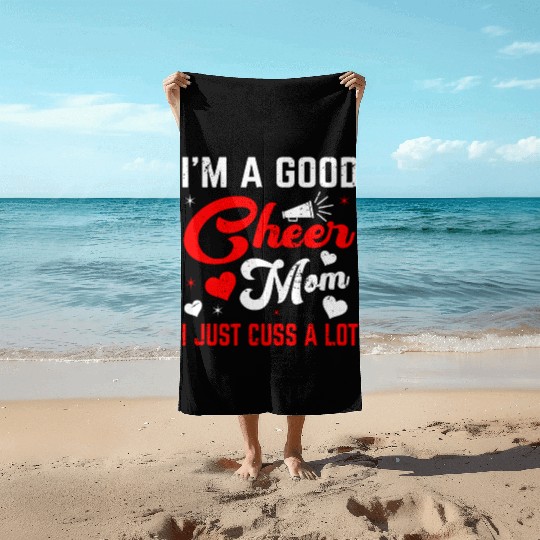 A Good Cheer Mom Cheerleading Mommy Mother's Day Beach Towels