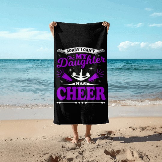 My Daughter Cheer Mom Cheerleading Mother's Day Beach Towels