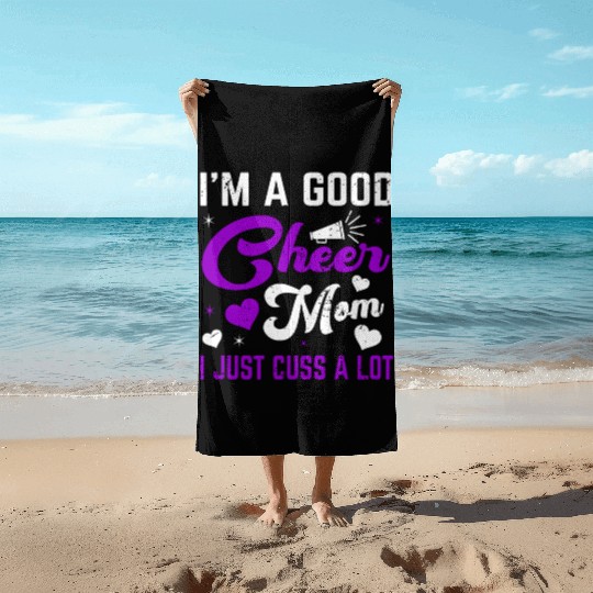 A Good Cheer Mom Cheerleading Mommy Mother's Day Beach Towels