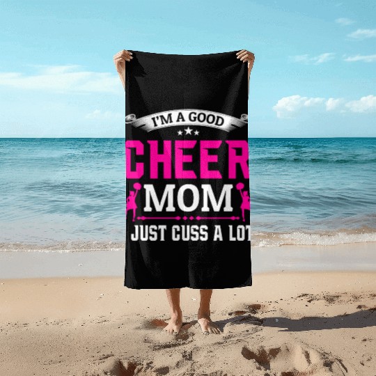 A Good Cheer Mom Cheerleading Mommy Mother's Day Beach Towels