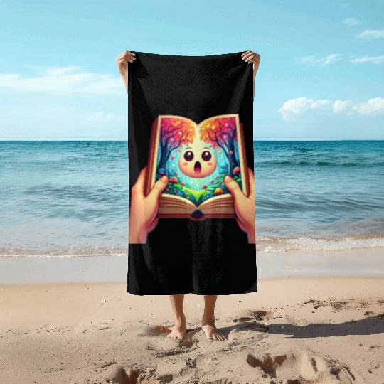 you turned the page Beach Towels