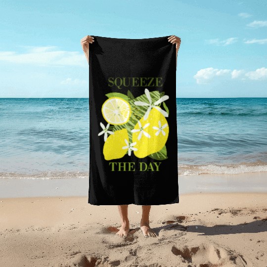 Citrus Lover Squeeze the day Beach Towels