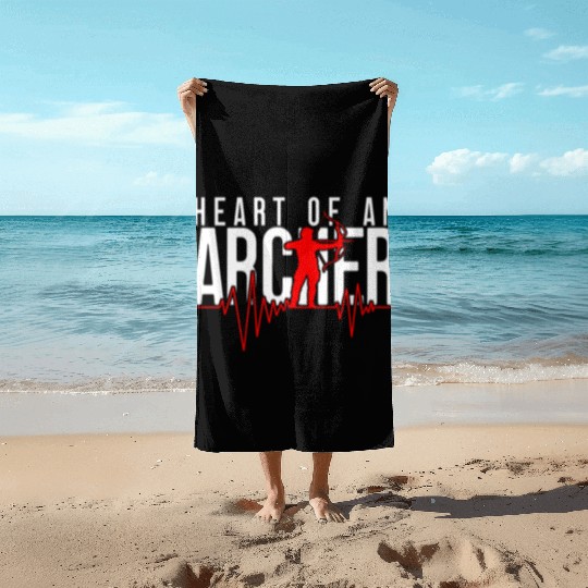 Archery Heart of an archer Beach Towels