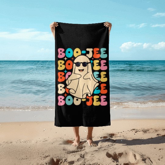 Funny Halloween Boo-jee Beach Towels