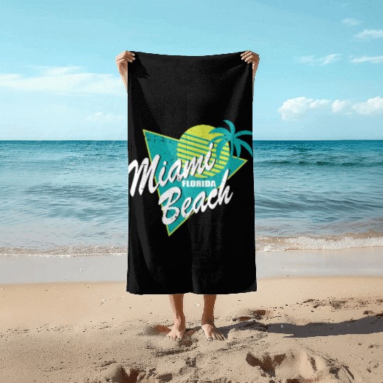 Miami Florida Beach Beach Towels