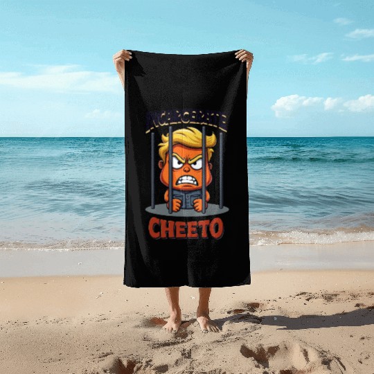 Incarcerate Cheeto Anti-Trump Political Satire Beach Towels