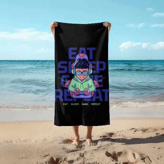design Level Up Tees Beach Towels