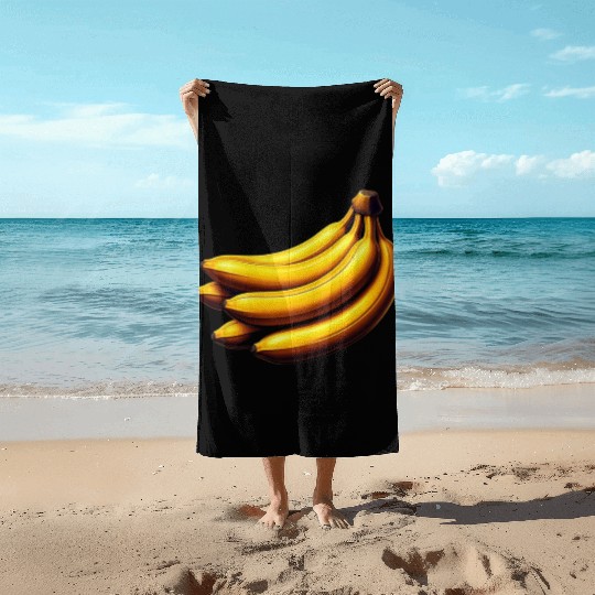 Banana food art bananas design 1 Beach Towels