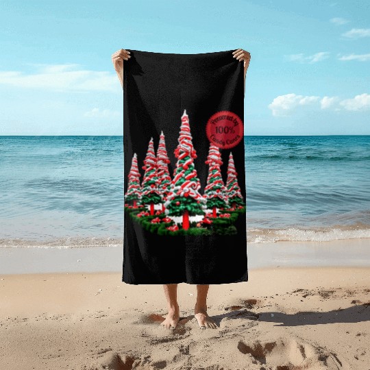 Powered by Candy Canes Beach Towels