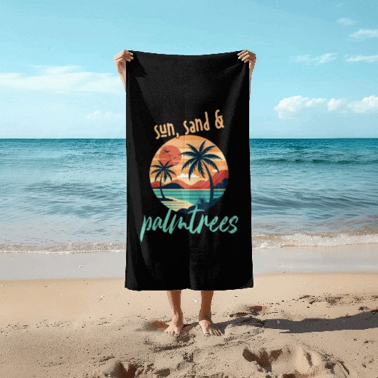 Sun, sand, and palm trees! Beach Towels