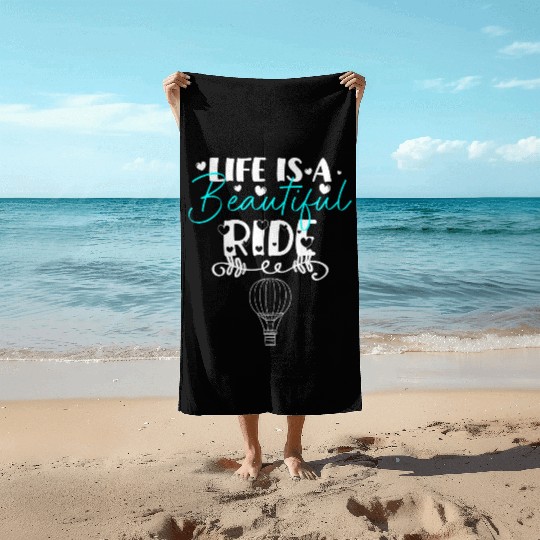 Hot Air Balloon Company Fire Adventure Beach Towels