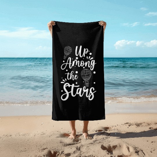 Balloon Ride Sky Flame Beach Towels