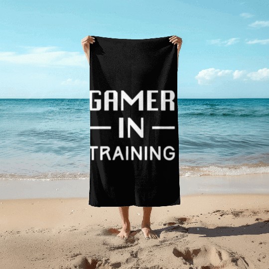Gamer In Training Beach Towels