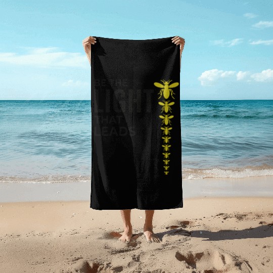 Fireflies Firefly Lightning Bug Insect Collector Beach Towels