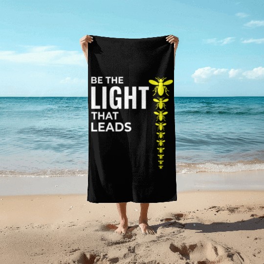 Fireflies Firefly Lightning Bug Insect Collector Beach Towels