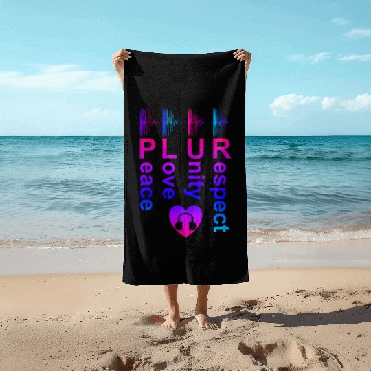 PLUR (Peace Love Unity Respect) Beach Towels
