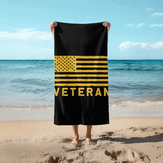Proud US Army Veteran Beach Towels