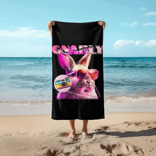Hilarious "Gnarly Beast" – Cheers to Comedy Beach Towels