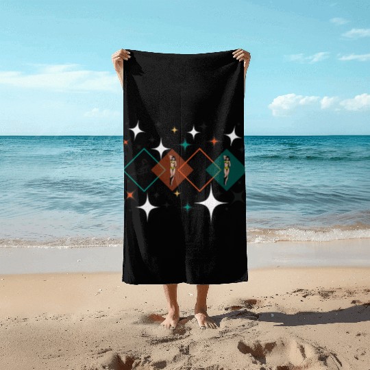 Triangle pin Postal Service Beach Towels