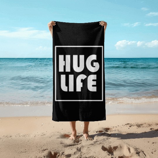 Hug Life Retro Style Beach Towels