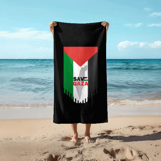 Proud Palestinian Flag Beach Towels