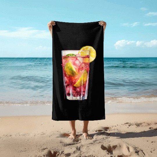 Citrus Berry Cocktail Beach Towels