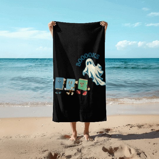 Ghost and Booooks! Beach Towels