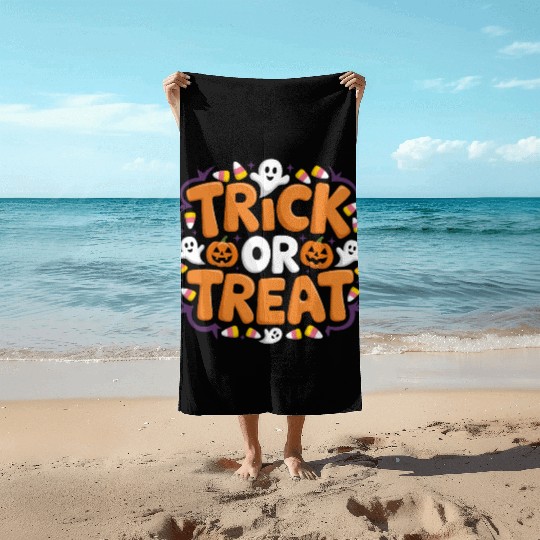 Trick or Treat Beach Towels
