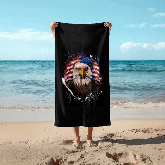 Wicked Eagle Beach Towels