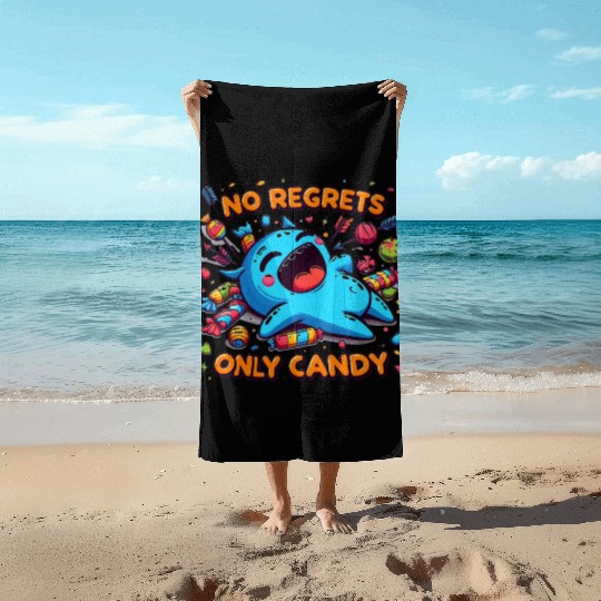 Disneyland No Regrets Only Candy Beach Towels