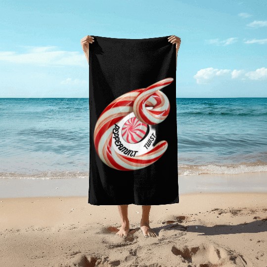 Peppermint Candy Beach Towels