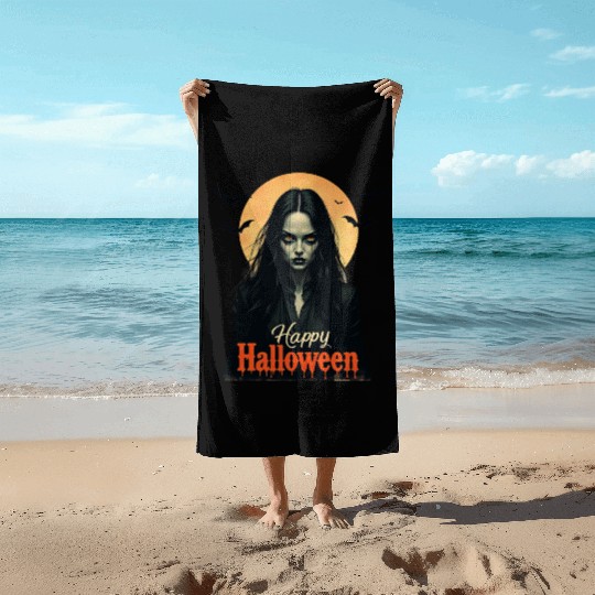 Enchanting Vampire Witch Beach Towels