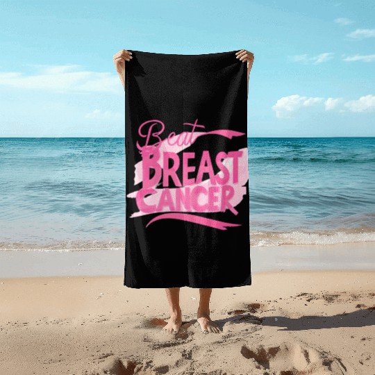 Beat Breast Cancer, Together We Fight Breast Cance Beach Towels