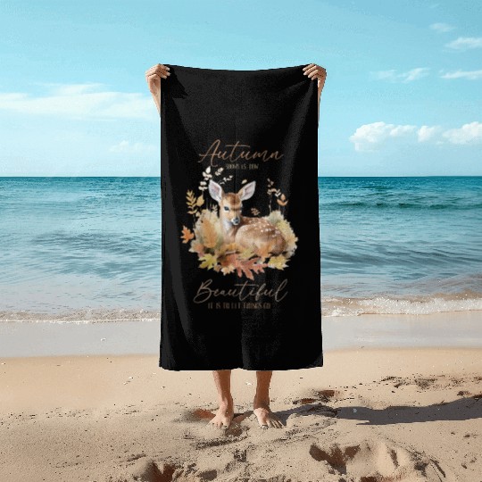 Autumn Grace - Letting Go with the Seasons Beach Towels