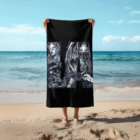 LA Chicano Cholo Los Angeles Beach Towels