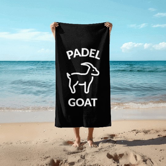 Padel goat Beach Towels