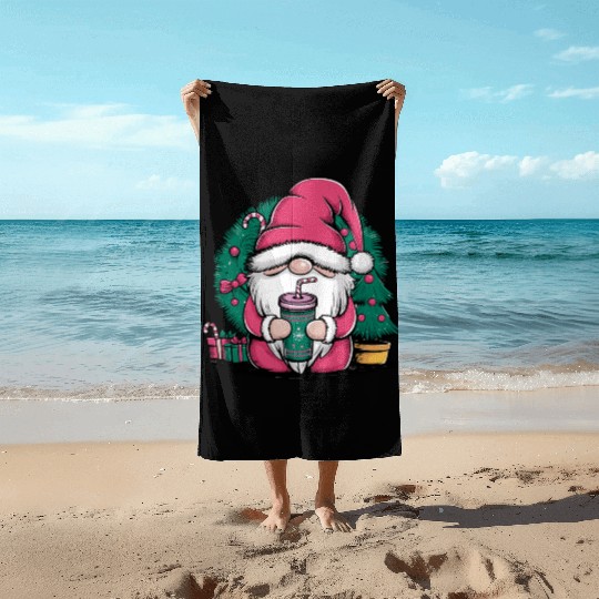 santa claus Beach Towels